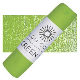 Unison Handmade Pastel - Green 11 pastel and swatch