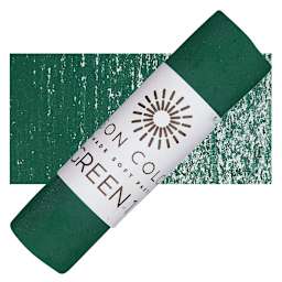 Unison Handmade Pastel - Green 1 pastel and swatch