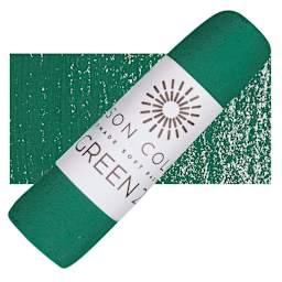 Unison Handmade Pastel - Green 2 pastel and swatch