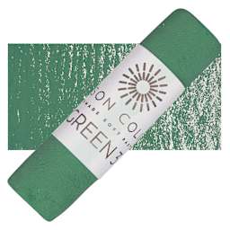 Unison Handmade Pastel - Green 3 pastel and swatch