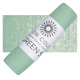 Unison Handmade Pastel - Green 5 pastel and swatch