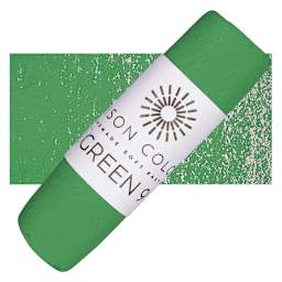 Unison Handmade Pastel - Green 9 pastel and swatch