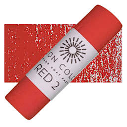 Unison Handmade Pastel - Red 2 pastel and swatch