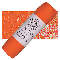Unison Handmade Pastel - Red 3 pastel and swatch
