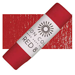 Unison Handmade Pastel - Red 8 pastel and swatch