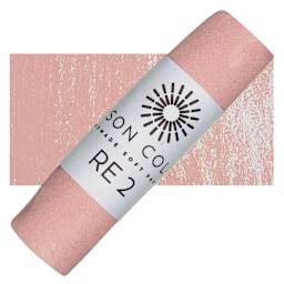 Unison Handmade Pastel - Red Earth 2 pastel and swatch