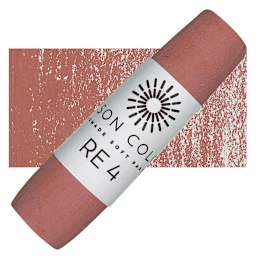 Unison Handmade Pastel - Red Earth 4 pastel and swatch