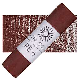 Unison Handmade Pastel - Red Earth 6 pastel and swatch