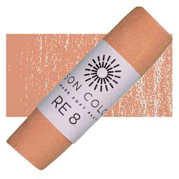 Unison Handmade Pastel - Red Earth 8 pastel and swatch