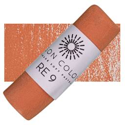 Unison Handmade Pastel - Red Earth 9 pastel and swatch