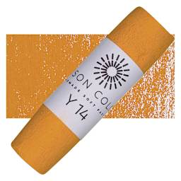 Unison Handmade Pastel - Yellow 14 pastel and swatch