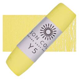 Unison Handmade Pastel - Yellow 5 pastel and swatch
