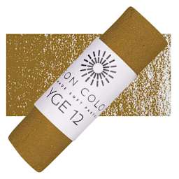 Unison Handmade Pastel - Yellow Green Earth 12 pastel and swatch