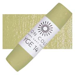 Unison Handmade Pastel - Yellow Green Earth 14 pastel and swatch