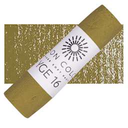 Unison Handmade Pastel - Yellow Green Earth 16 pastel and swatch