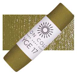 Unison Handmade Pastel - Yellow Green Earth 17 pastel and swatch