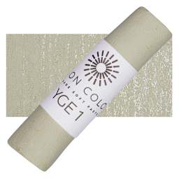 Unison Handmade Pastel - Yellow Green Earth 1 pastel and swatch