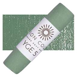 Unison Handmade Pastel - Yellow Green Earth 5 pastel and swatch