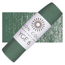 Unison Handmade Pastel - Yellow Green Earth 6 pastel and swatch