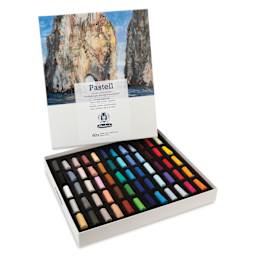 Schmincke Soft Pastels - Set of 60, Assorted Colors, Half Stick, open