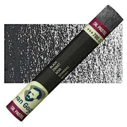 Van Gogh Oil Pastel - Black 700.5 oil pastel and swatch
