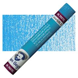 Van Gogh Oil Pastel - Cerulean Blue 535.5 oil pastel and swatch