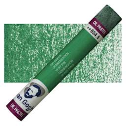Van Gogh Oil Pastel - Fir Green 654.5 oil pastel and swatch