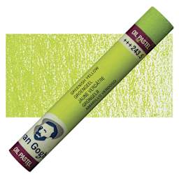 Van Gogh Oil Pastel - Green Yellow 243.5 oil pastel and swatch