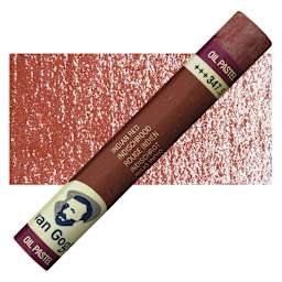Van Gogh Oil Pastel - Indian Red 347.5 oil pastel and swatch