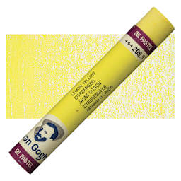 Van Gogh Oil Pastel - Lemon Yellow 205.5 oil pastel and swatch