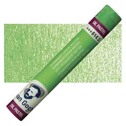 Van Gogh Oil Pastel - Permanent Green Medium oil pastel and swatch