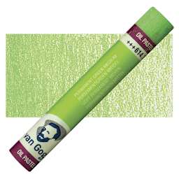 Van Gogh Oil Pastel - Permanent Green Medium oil pastel and swatch
