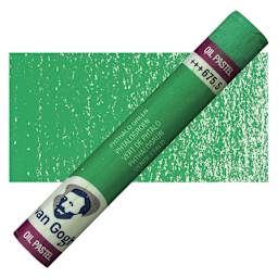 Van Gogh Oil Pastel - Phthalo Green 675.5 oil pastel and swatch