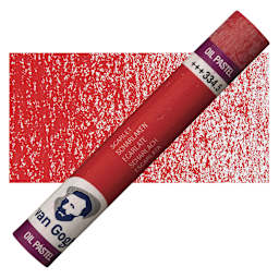 Van Gogh Oil Pastel - Scarlet 334.5 oil pastel and swatch