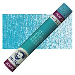 Van Gogh Oil Pastel - Turquoise Blue 522.5 oil pastel and swatch