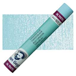 Van Gogh Oil Pastel - Turquoise Blue 522.9 oil pastel and swatch