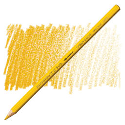 Caran d'Ache Supracolor Soft Aquarelle Pencil - Golden Ochre pencil and swatch