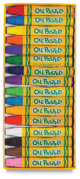 Crayola Oil Pastels - Assorted Colors, Set of 16. Inside of package.