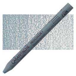Caran d'Ache Neocolor I Wax Pastel - Gray pastel and swatch