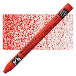 Caran d'Ache Neocolor I Wax Pastel - Light Cadmium Red Hue pastel and swatch