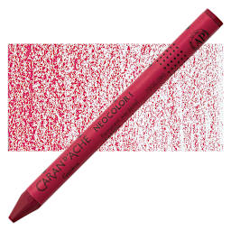 Caran d'Ache Neocolor I Wax Crayon - Carmine pastel and swatch