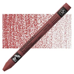 Caran d'Ache Neocolor I Wax Pastel - Crimson Alizarin Hue pastel and swatch