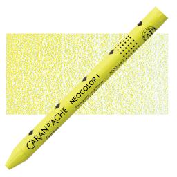Caran d'Ache Neocolor I Wax Pastel - Lemon Yellow pastel and swatch