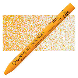 Caran d'Ache Neocolor I Wax Pastel - Orange pastel and swatch