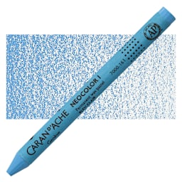 Caran d'Ache Neocolor I Wax Pastel - Light Blue pastel and swatch