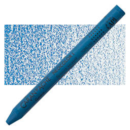Caran d'Ache Neocolor I Wax Pastel - Cobalt Blue pastel and swatch