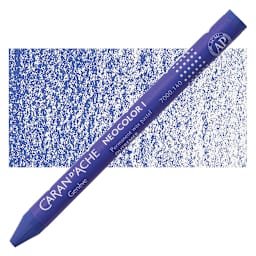Caran d'Ache Neocolor I Wax Pastel - Ultramarine pastel and swatch