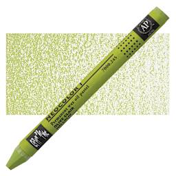 Caran d'Ache Neocolor I Wax Pastel - Light Olive pastel and swatch