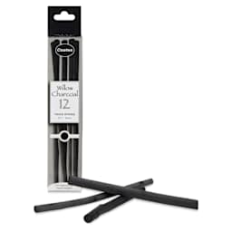 Coates Premium Artist's Willow Charcoal - Thick, Box of 12