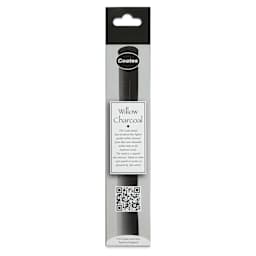 Coates Premium Artist's Willow Charcoal - Tree Stick, Each, back of package